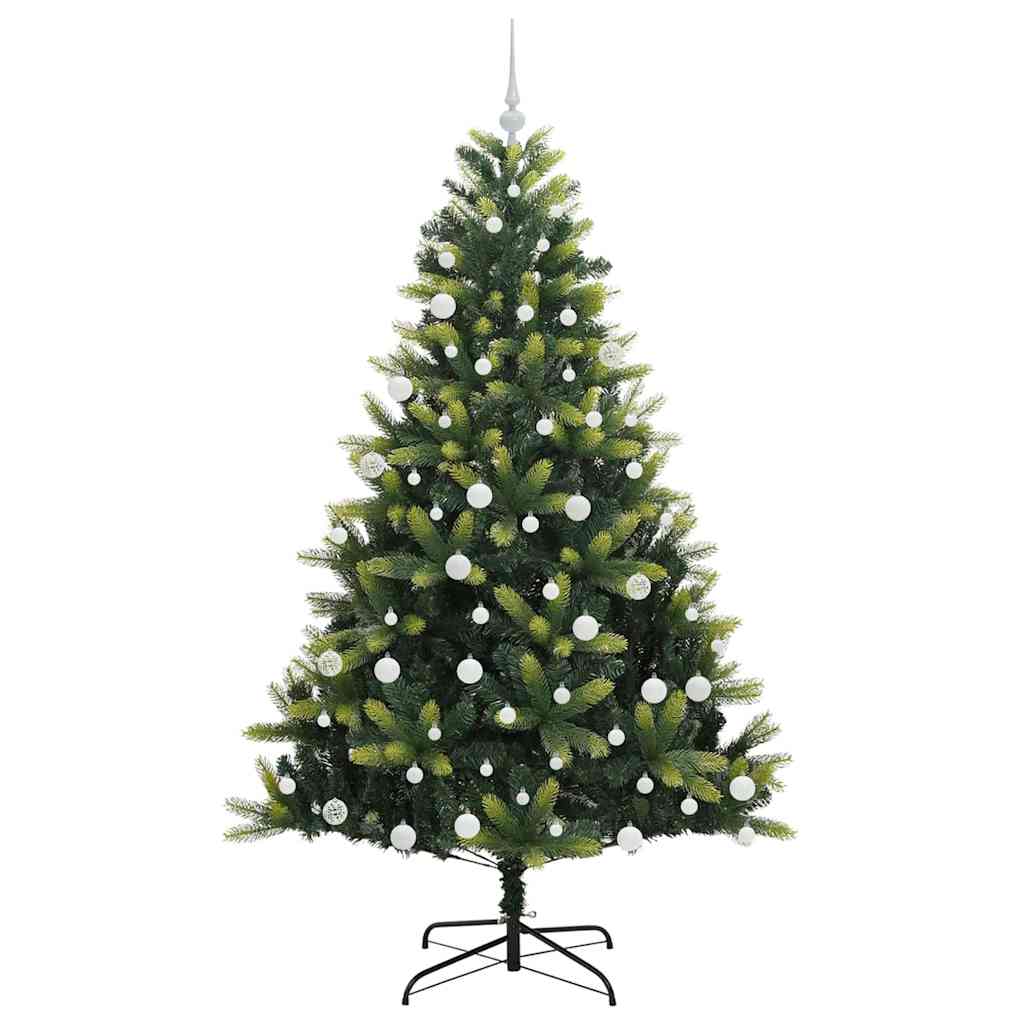 Künstlicher Klapp-Weihnachtsbaum mit 300 LEDs Grün 180 cm