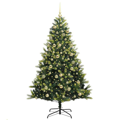 vidaXL Künstlicher Klapp-Weihnachtsbaum mit 300 LEDs Grün 180 cm