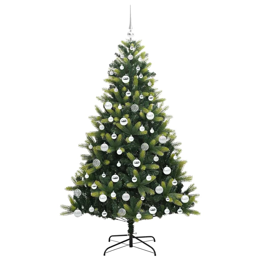 vidaXL Künstlicher Klapp-Weihnachtsbaum mit 300 LEDs Grün 180 cm
