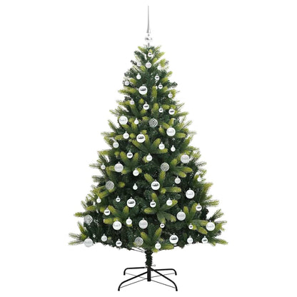 vidaXL Künstlicher Klapp-Weihnachtsbaum mit 300 LEDs Grün 180 cm