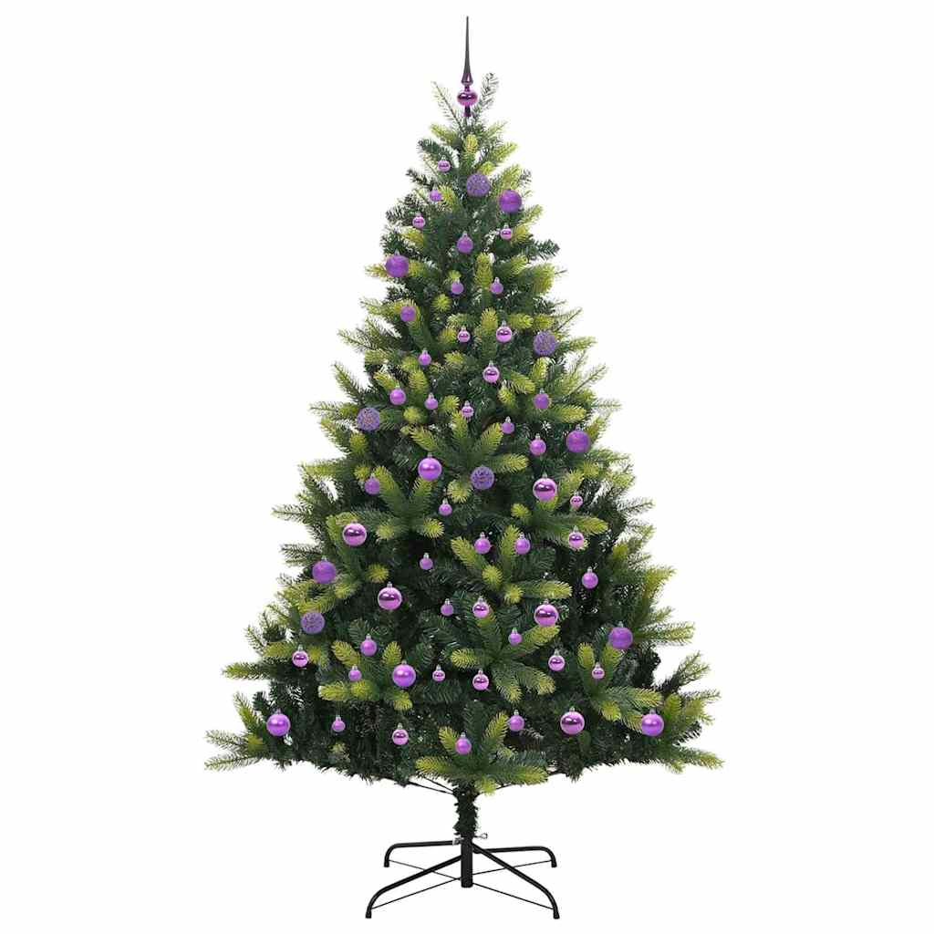 vidaXL Künstlicher Klapp-Weihnachtsbaum mit 300 LEDs Grün 180 cm