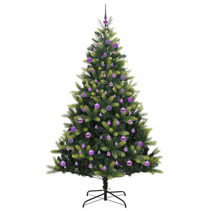 vidaXL Künstlicher Klapp-Weihnachtsbaum mit 300 LEDs Grün 180 cm