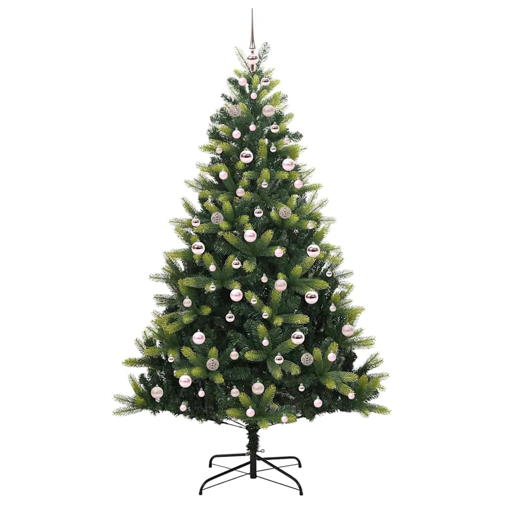 vidaXL Künstlicher Klapp-Weihnachtsbaum mit 300 LEDs Grün 210 cm