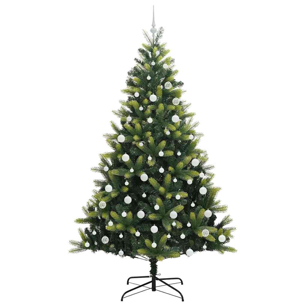 Künstlicher Klapp-Weihnachtsbaum mit 300 LEDs Grün 210 cm