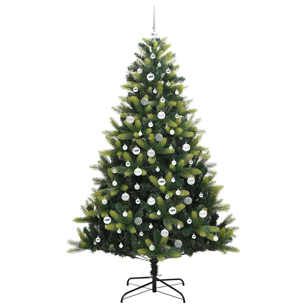 Künstlicher Klapp-Weihnachtsbaum mit 300 LEDs Grün 210 cm