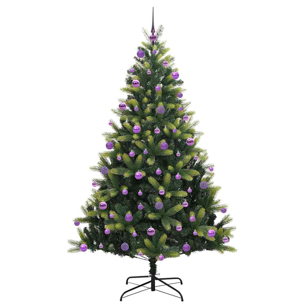 vidaXL Künstlicher Klapp-Weihnachtsbaum mit 300 LEDs Grün 210 cm