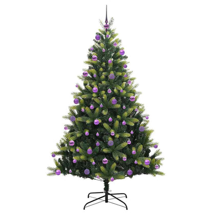 vidaXL Künstlicher Klapp-Weihnachtsbaum mit 300 LEDs Grün 210 cm