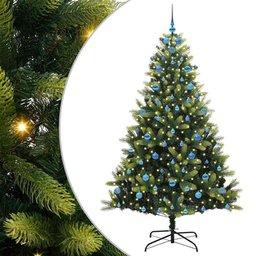 vidaXL Künstlicher Klapp-Weihnachtsbaum mit 300 LEDs Grün 210 cm