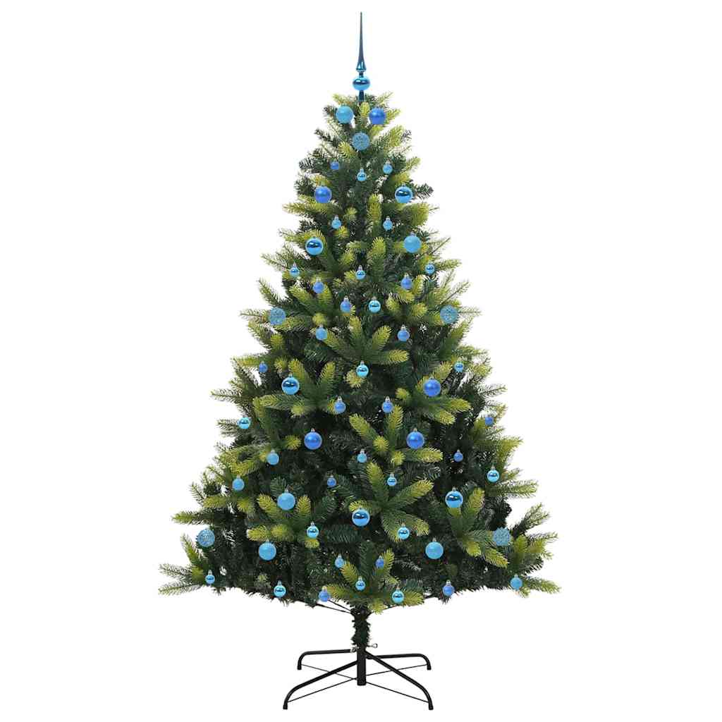 Künstlicher Klapp-Weihnachtsbaum mit 300 LEDs Grün 210 cm