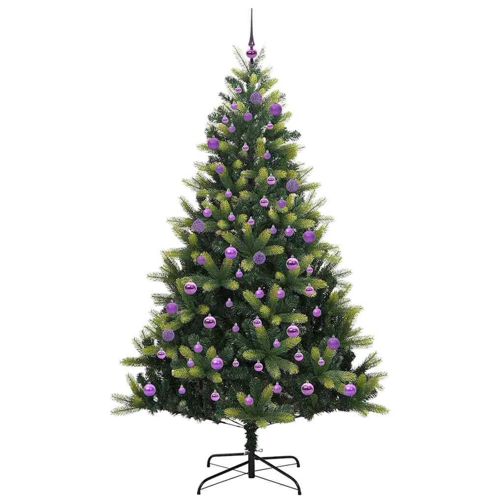 vidaXL Künstlicher Klapp-Weihnachtsbaum mit 300 LEDs Grün 240 cm