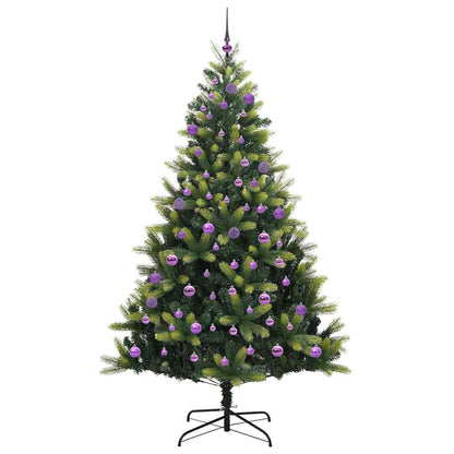 vidaXL Künstlicher Klapp-Weihnachtsbaum mit 300 LEDs Grün 240 cm