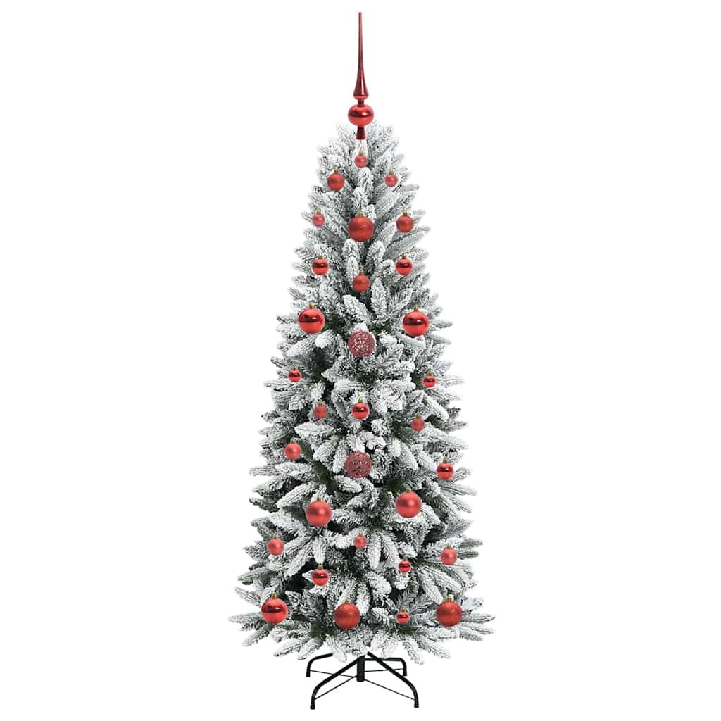 vidaXL Künstlicher Weihnachtsbaum mit 150 LEDs mit Ständer Weiß 120 cm