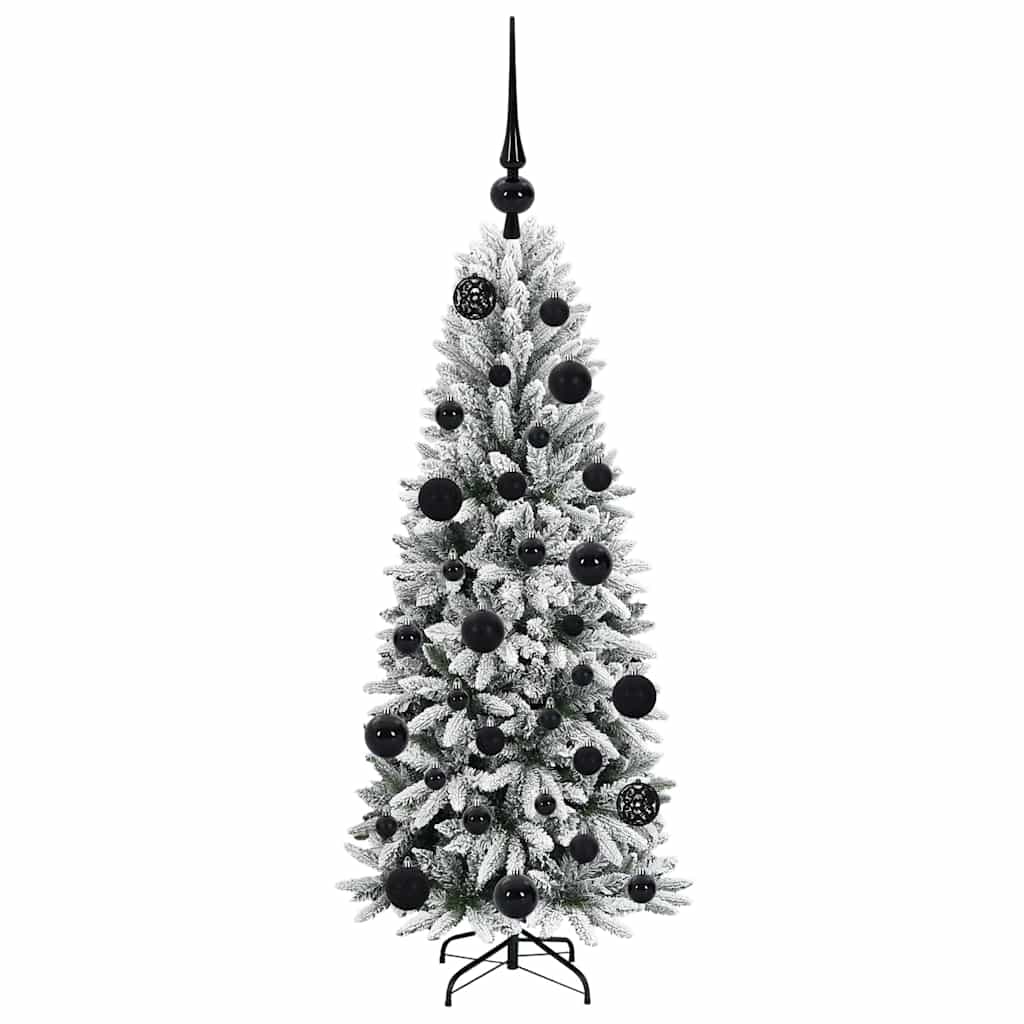 vidaXL Künstlicher Weihnachtsbaum mit 150 LEDs mit Ständer Weiß 120 cm
