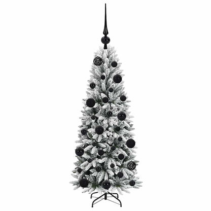 vidaXL Künstlicher Weihnachtsbaum mit 150 LEDs mit Ständer Weiß 120 cm