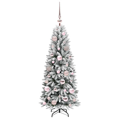 vidaXL Künstlicher Weihnachtsbaum mit 150 LEDs mit Ständer Weiß 120 cm