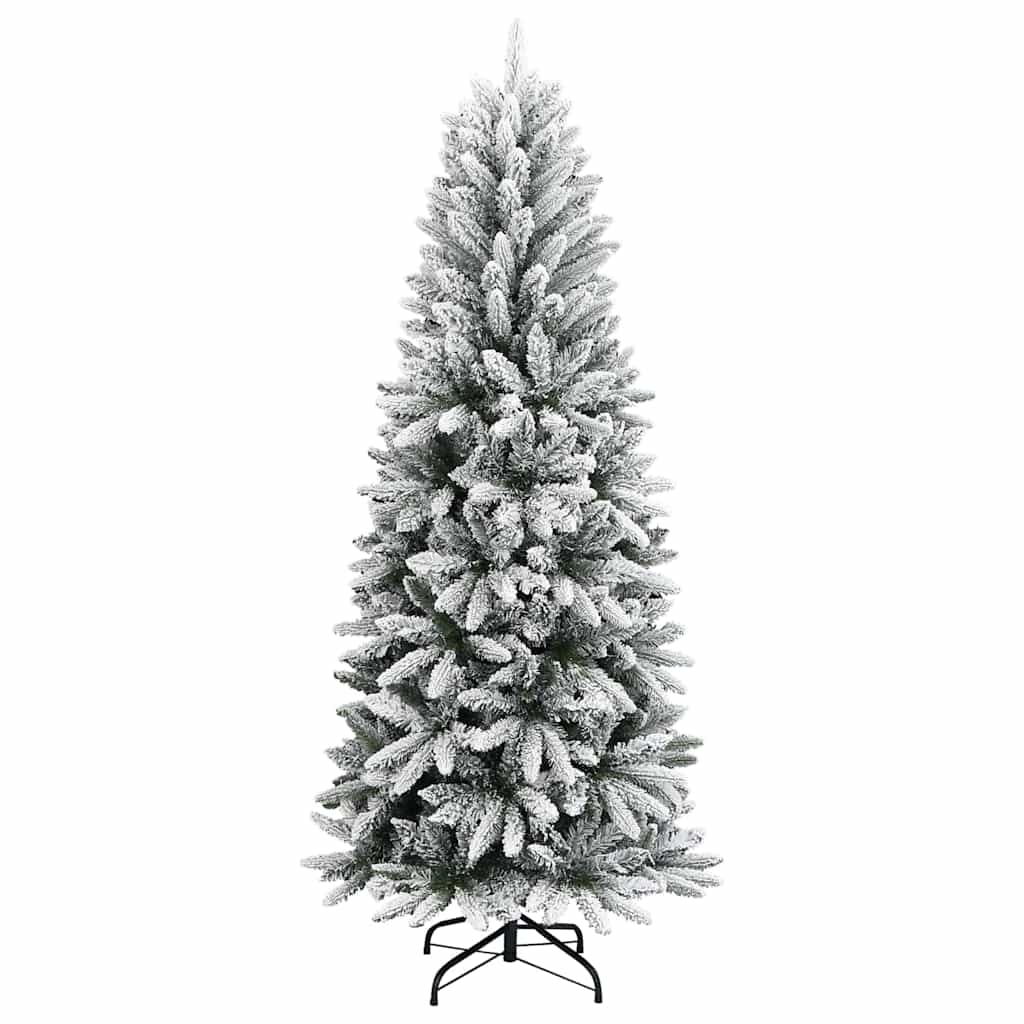 vidaXL Künstlicher Weihnachtsbaum mit 150 LEDs mit Ständer Weiß 120 cm