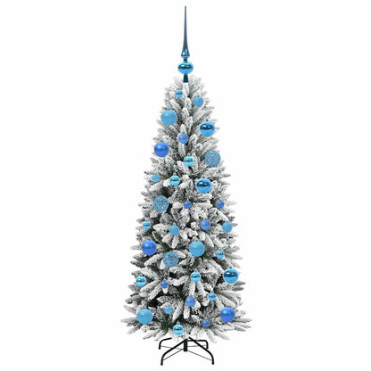 vidaXL Künstlicher Weihnachtsbaum mit 150 LEDs mit Ständer Weiß 120 cm