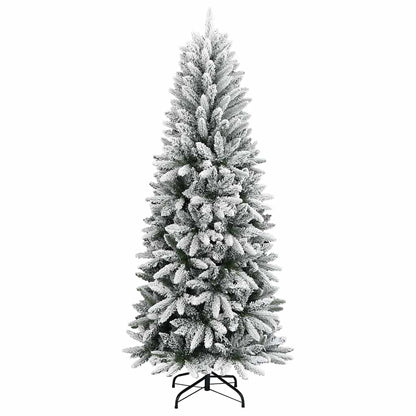 vidaXL Künstlicher Weihnachtsbaum mit 150 LEDs mit Ständer Weiß 150 cm