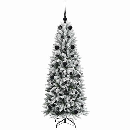Künstlicher Weihnachtsbaum mit 150 LEDs mit Ständer Weiß 150 cm