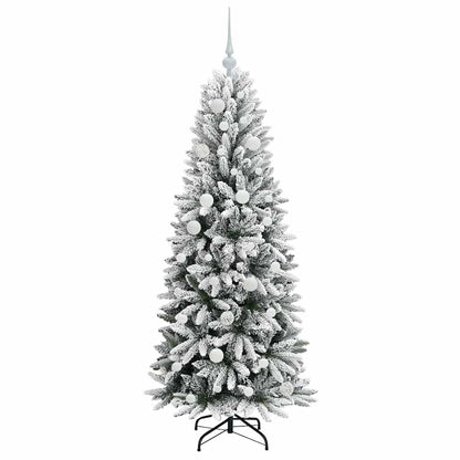Künstlicher Weihnachtsbaum mit 150 LEDs mit Ständer Weiß 150 cm