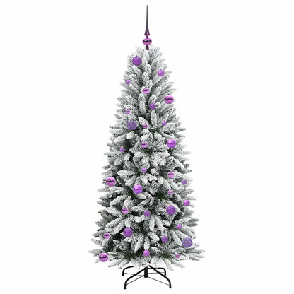 Künstlicher Weihnachtsbaum mit 150 LEDs mit Ständer Weiß 150 cm