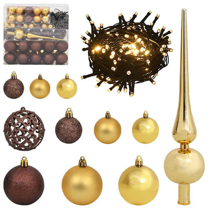 vidaXL Sapin de Noël artificiel avec 300 LED et support Blanc 180 cm