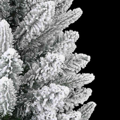vidaXL Sapin de Noël artificiel avec 300 LED et support Blanc 180 cm
