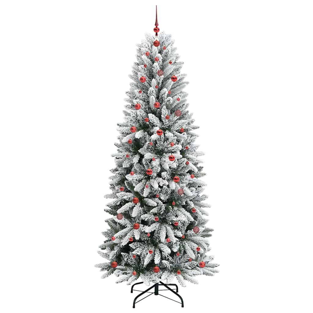 vidaXL Sapin de Noël artificiel avec 300 LED avec support Blanc 240 cm