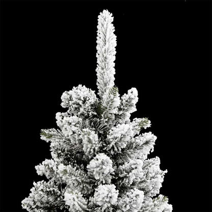 vidaXL Künstlicher Weihnachtsbaum mit 150 LEDs mit Ständer Weiß 120 cm