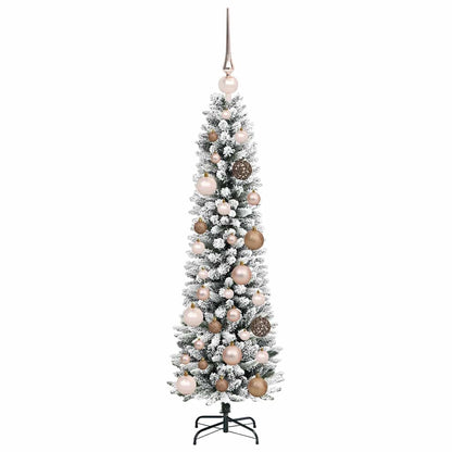 vidaXL Künstlicher Weihnachtsbaum mit 150 LEDs mit Ständer Weiß 120 cm