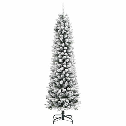 vidaXL Künstlicher Weihnachtsbaum mit 150 LEDs mit Ständer Weiß 120 cm