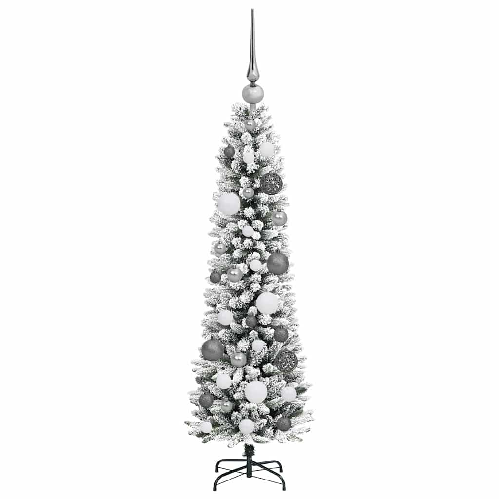 Künstlicher Weihnachtsbaum mit 150 LEDs mit Ständer Weiß 120 cm