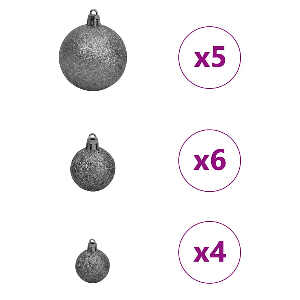 Künstlicher Weihnachtsbaum mit 150 LEDs mit Ständer Weiß 120 cm