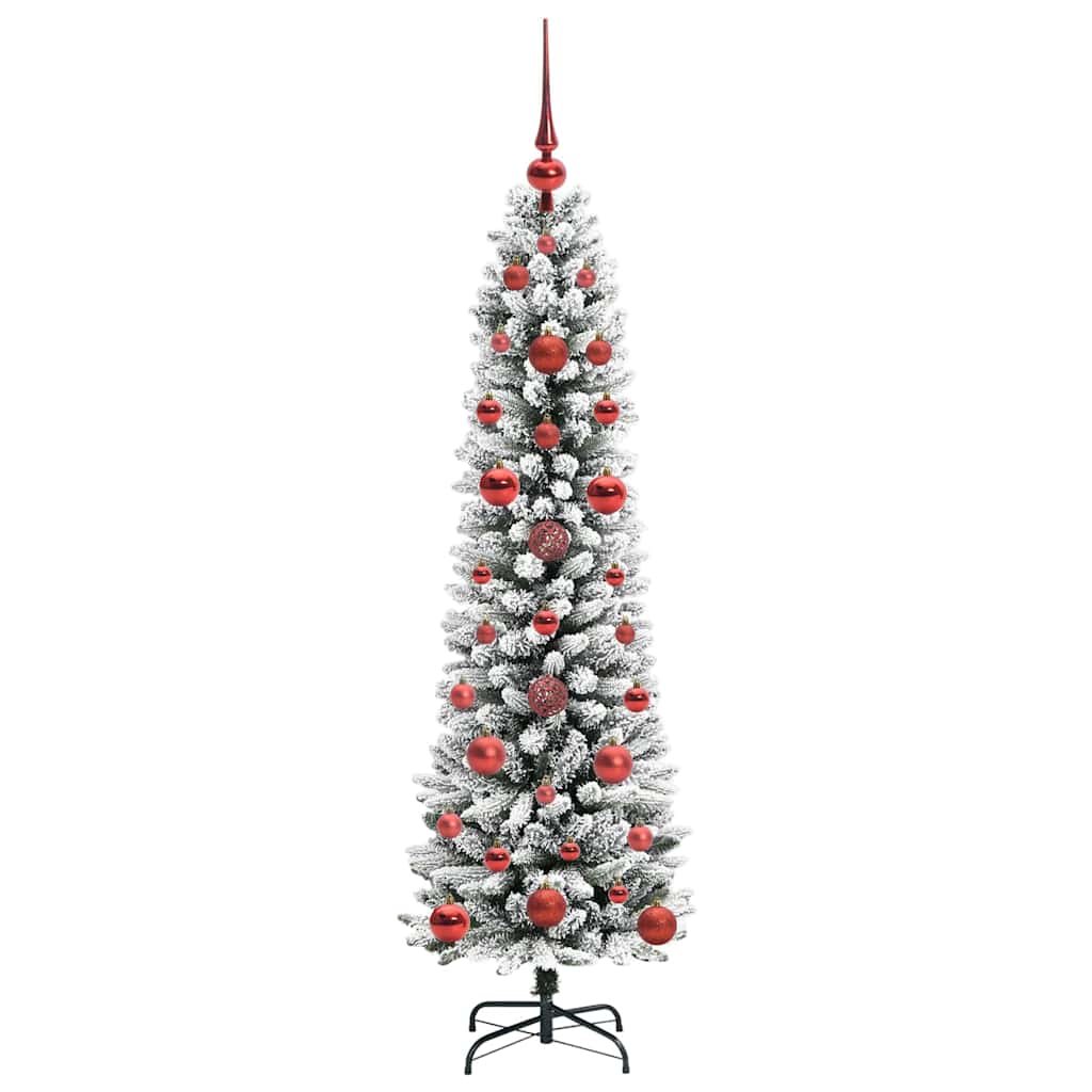 Künstlicher Weihnachtsbaum mit 150 LEDs mit Ständer Weiß 120 cm
