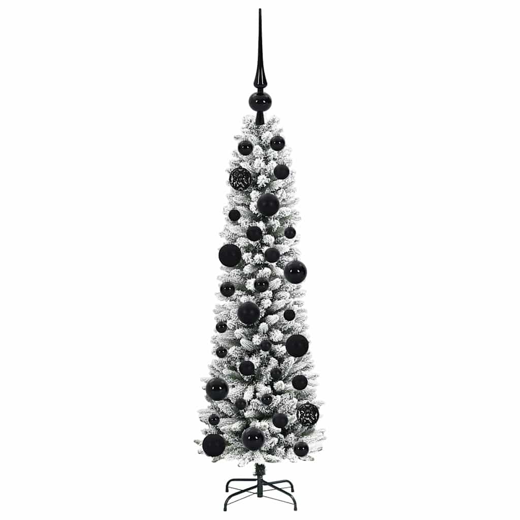 vidaXL Künstlicher Weihnachtsbaum mit 150 LEDs mit Ständer Weiß 120 cm