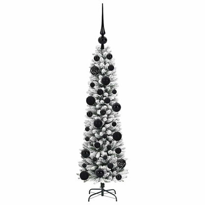 vidaXL Künstlicher Weihnachtsbaum mit 150 LEDs mit Ständer Weiß 120 cm