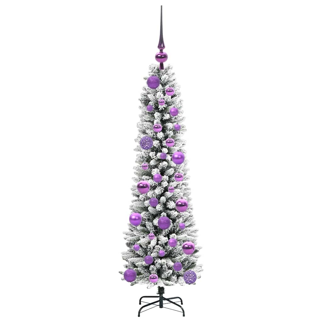 Künstlicher Weihnachtsbaum mit 150 LEDs mit Ständer Weiß 120 cm