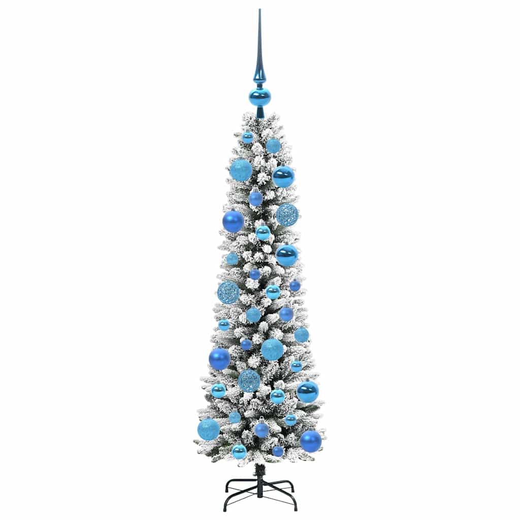 vidaXL Künstlicher Weihnachtsbaum mit 150 LEDs mit Ständer Weiß 120 cm