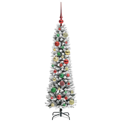 Künstlicher Weihnachtsbaum mit 150 LEDs mit Ständer Weiß 120 cm