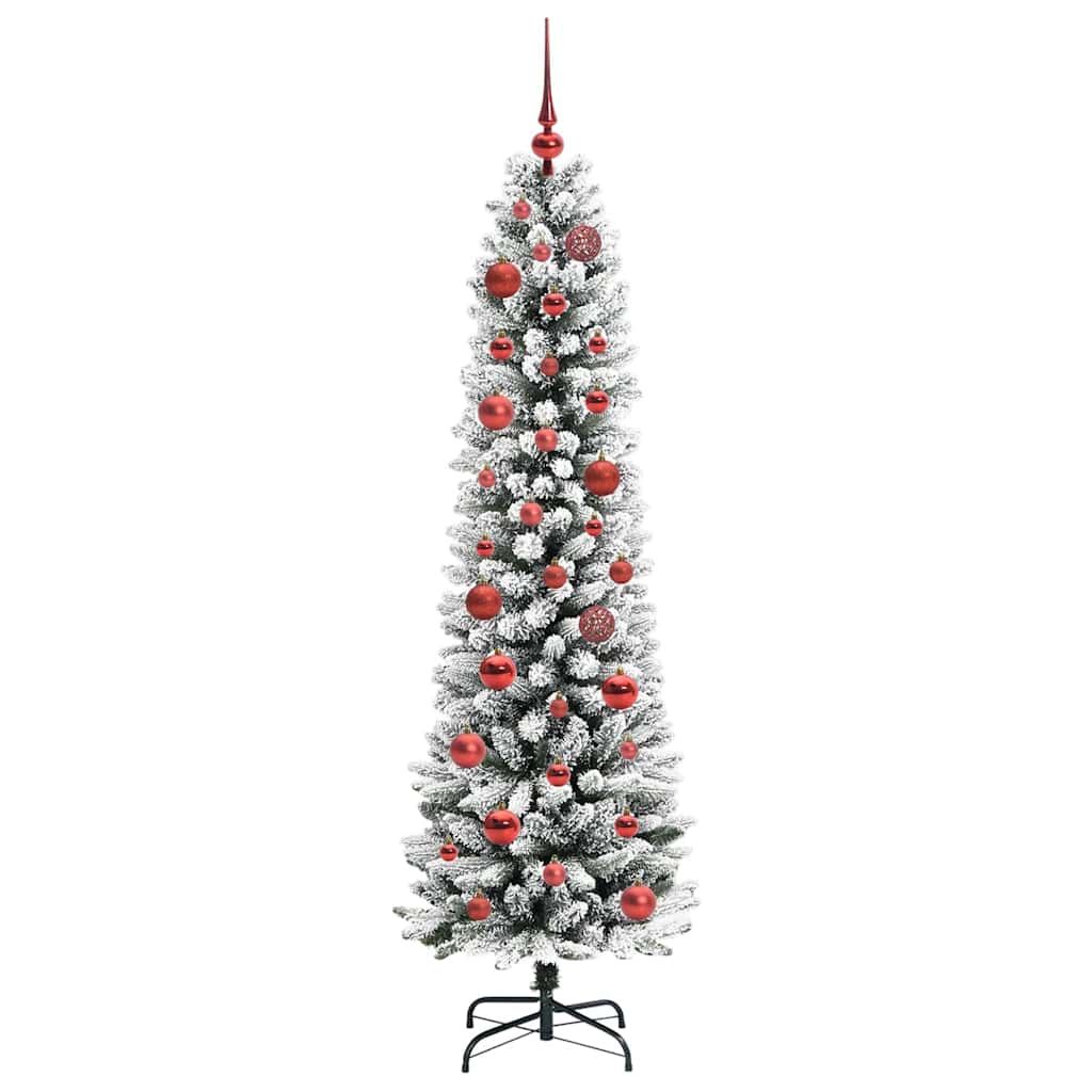 vidaXL Künstlicher Weihnachtsbaum mit 150 LEDs mit Ständer Weiß 150 cm