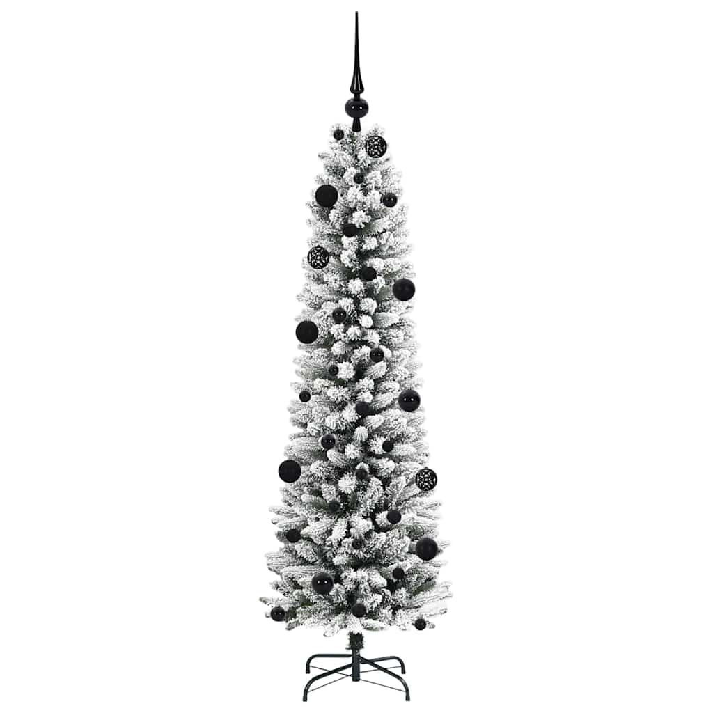 vidaXL Künstlicher Weihnachtsbaum mit 150 LEDs mit Ständer Weiß 150 cm