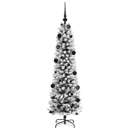 vidaXL Künstlicher Weihnachtsbaum mit 150 LEDs mit Ständer Weiß 150 cm