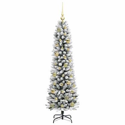 Künstlicher Weihnachtsbaum mit 150 LEDs mit Ständer Weiß 150 cm