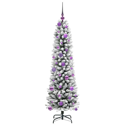 Künstlicher Weihnachtsbaum mit 150 LEDs mit Ständer Weiß 150 cm
