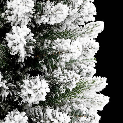 vidaXL Sapin de Noël artificiel avec 300 LED et support Blanc 180 cm