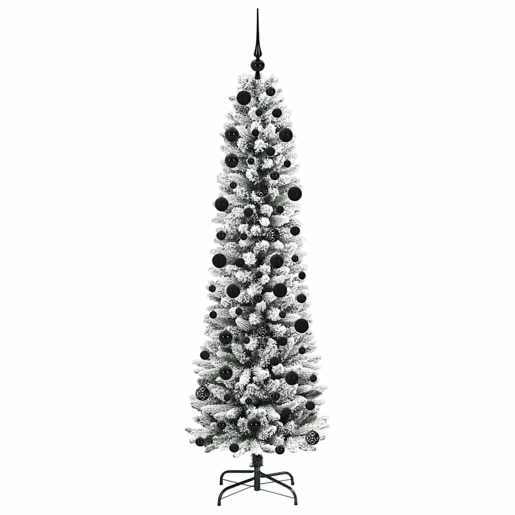 Künstlicher Weihnachtsbaum mit 300 LEDs mit Ständer Weiß 210 cm