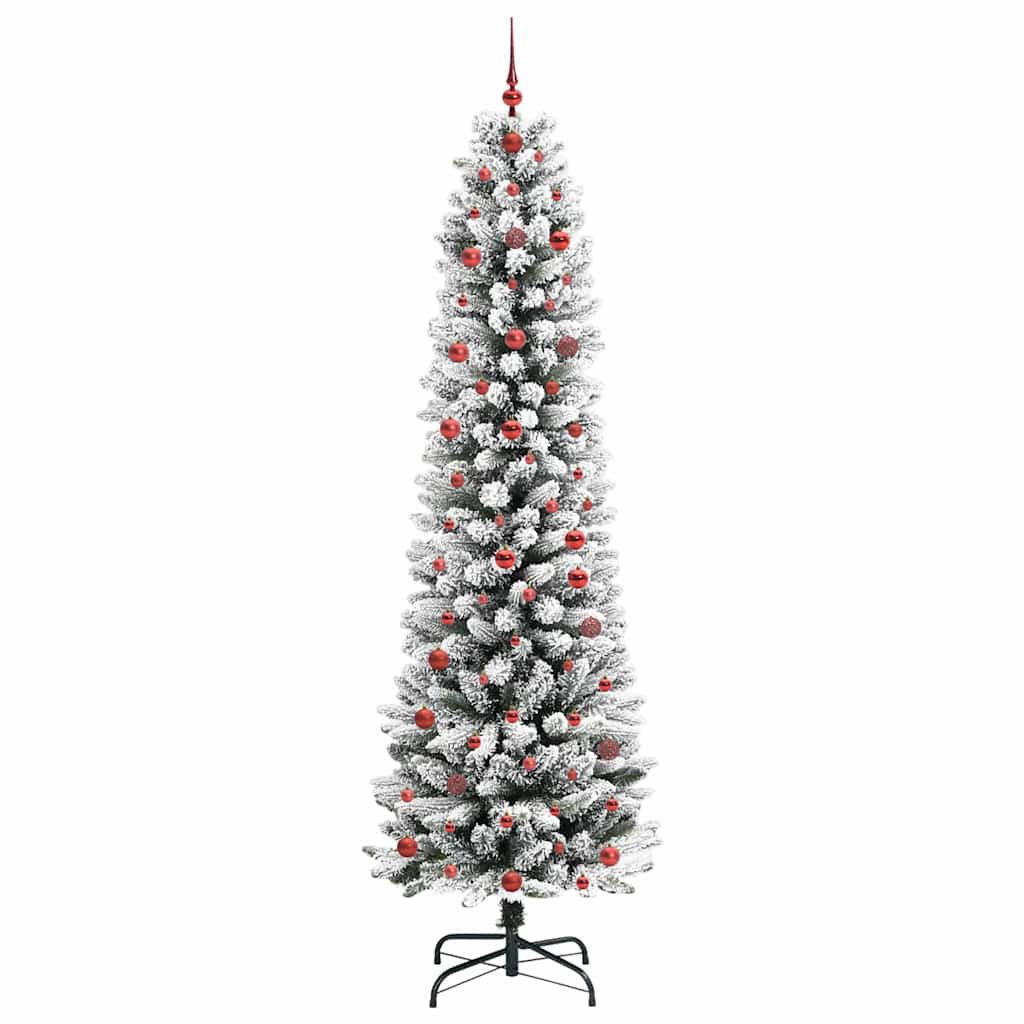 vidaXL Künstlicher Weihnachtsbaum mit 300 LEDs mit Ständer Weiß 240 cm