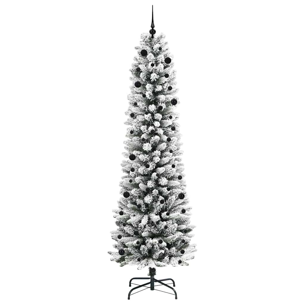vidaXL Künstlicher Weihnachtsbaum mit 300 LEDs mit Ständer Weiß 240 cm