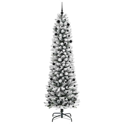 vidaXL Künstlicher Weihnachtsbaum mit 300 LEDs mit Ständer Weiß 240 cm