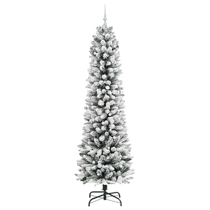 vidaXL Künstlicher Weihnachtsbaum mit 300 LEDs mit Ständer Weiß 240 cm